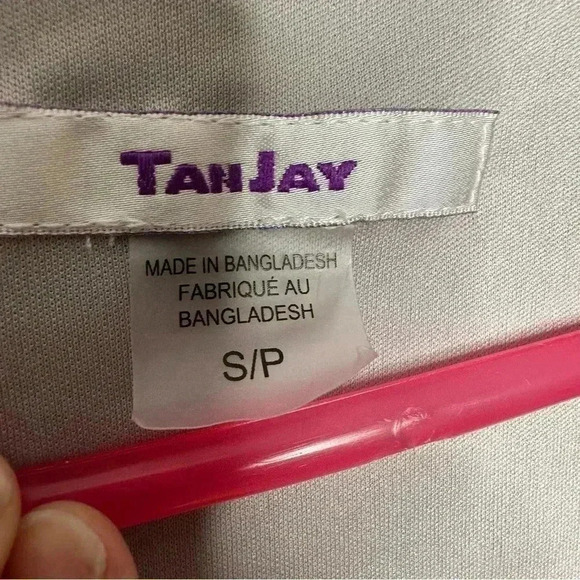 Tanjay Sequined Shirt 3/4 Length Sleeves Grey Size Small - Picture 5 of 15